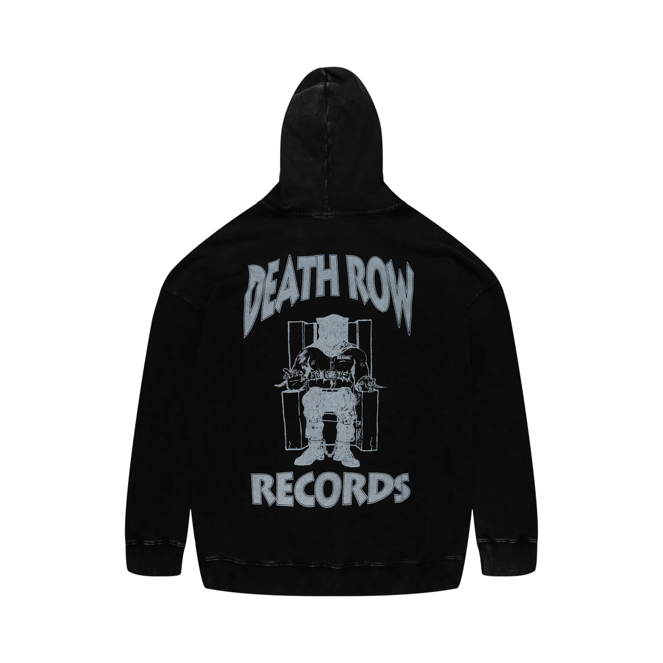 Death Row Core Acid Wash Hoodie