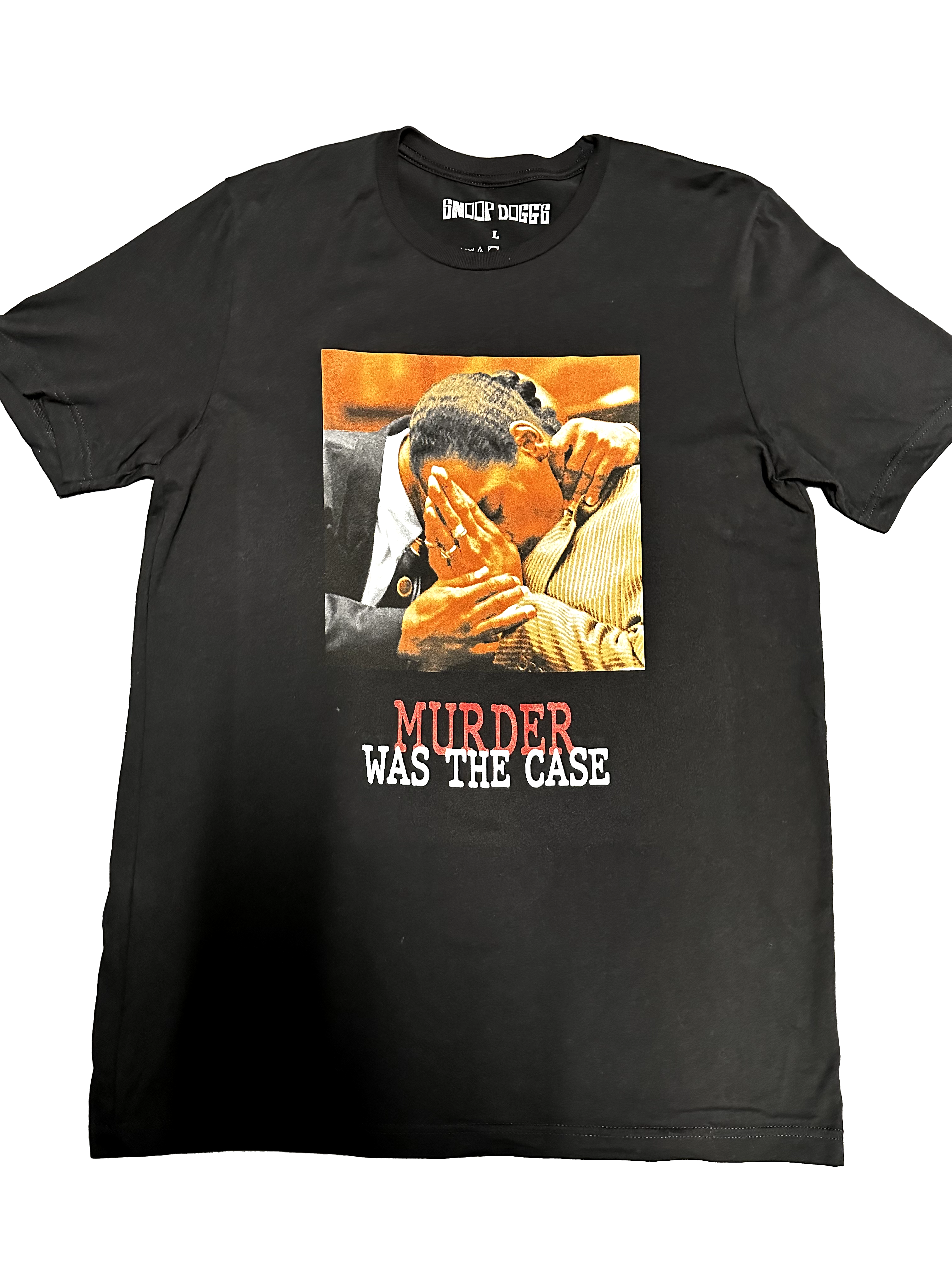 Murder Was the Case Tee Black