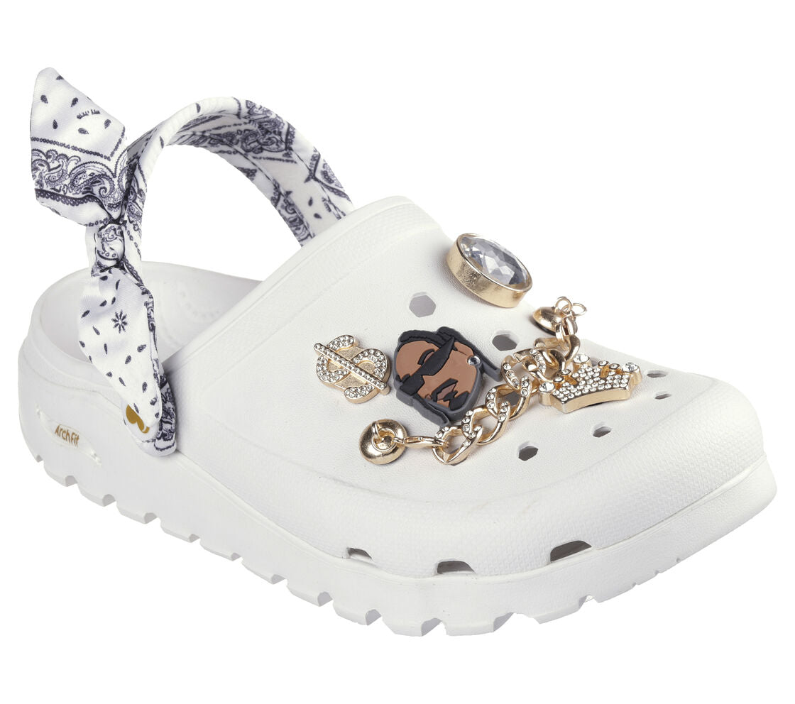 Skechers x Snoop Dogg Arch Fit Footsteps- Rolling Glitz White