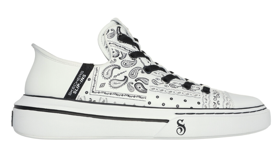 Snoop One Double G x Skechers White Paisley