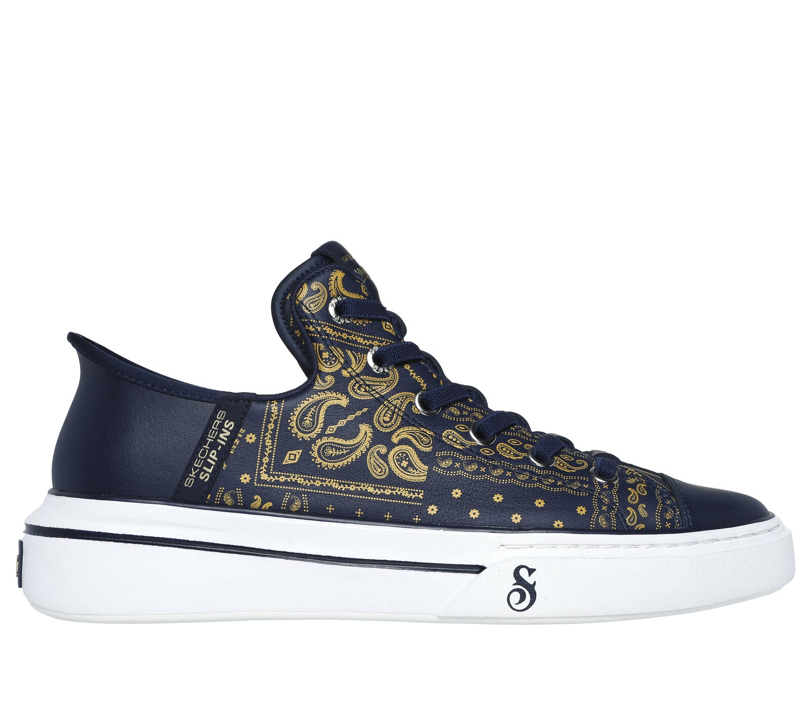 Snoop One Double G x Skechers Navy Paisley